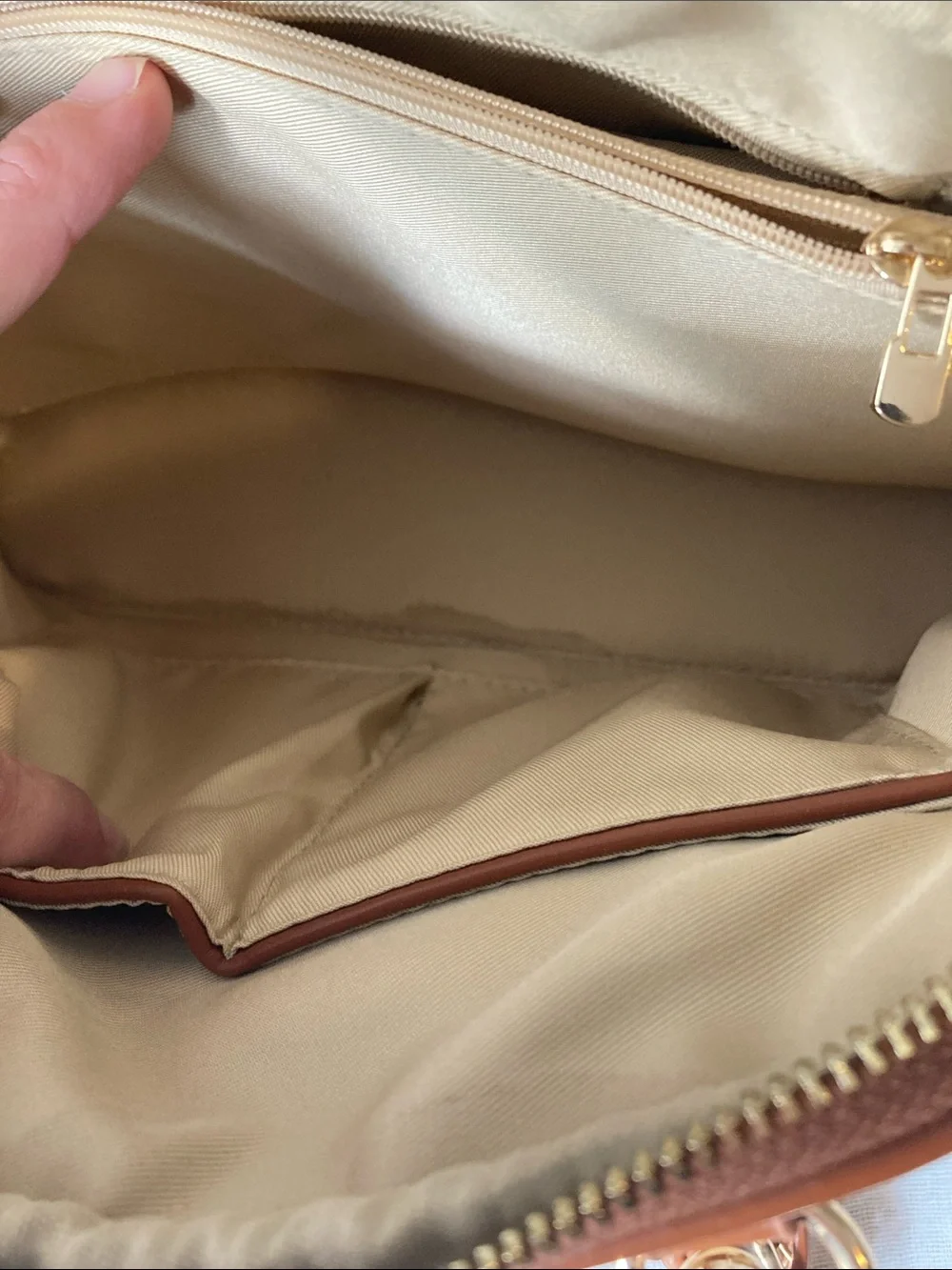 Woven Straw Satchel with Brown Trim - Women's Handbag